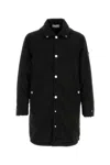 Stone Island Stretch Polyester Jacket With Hood And Pockets In Black
