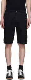 Stone Island Men Slim-fit Cargo Bermuda Shorts With Zip Pockets In Navy Blue