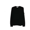 Stone Island Organic Cotton Crewneck Sweatshirt In Black