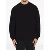 Stone Island Stretch Cotton Fleece Ghost Crewneck Sweatshirt In Black
