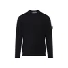 Stone Island Lightweight Wool Crew Neck Pullover In Blue