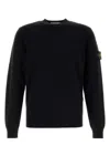 Stone Island Cotton Sweatshirt In Black