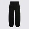 Stone Island Loose-fit Cargo Trousers With Elasticated Zipped Cuffs In Black