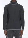 Stone Island Black Wool Sweater