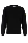 Stone Island Cotton Sweatshirt In Black
