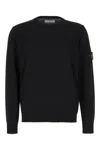 Stone Island Cotton Sweatshirt In Black