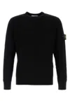 Stone Island Black Wool Sweater In Black