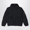 Stone Island Black Zip Jacket In Black