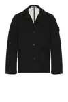 Stone Island Blazer In Black