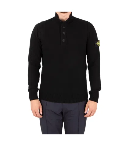 STONE ISLAND STONE ISLAND LOGO PATCH HIGH NECK SWEATER