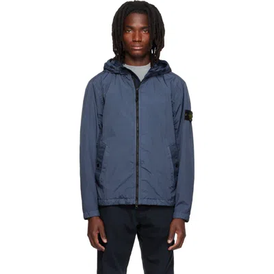 Stone Island Blue 4100001 Crinkled Reps Ny Jacket