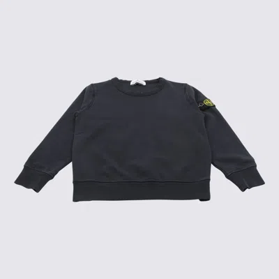Stone Island Kids' Blue Cotton Sweatshirt