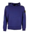 Stone Island Hoodie With Drawstring Hood And Pockets In Bluette