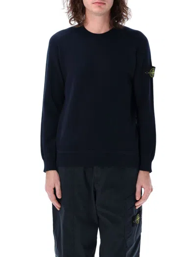 STONE ISLAND BLUE CREWNECK SWEATER