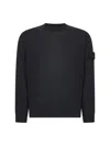 Stone Island Blue Ghost Piece Crewneck Sweater In Blue