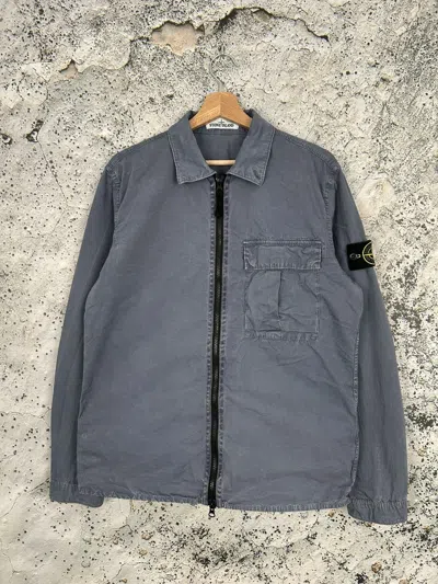 Pre-owned Stone Island Blue Overshirt Light Jacket Vintage Designer