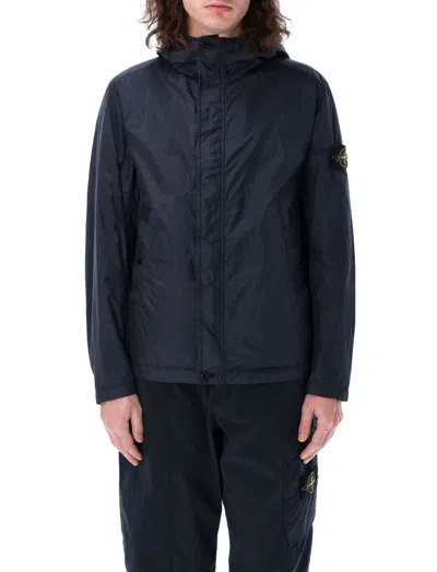 Stone Island Blue Short Parka Jacket