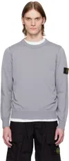 Stone Island Jersey With Logo In Gray