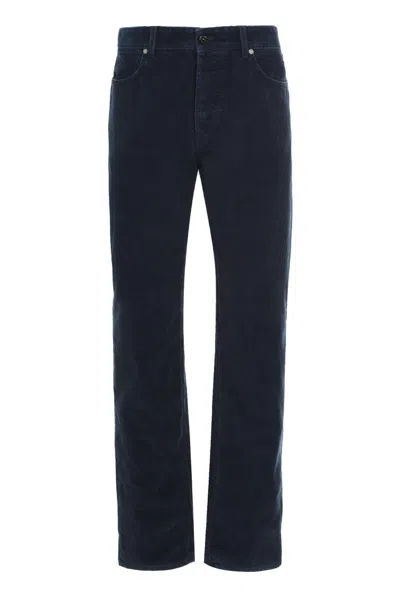 Stone Island Blue Straight Fit Corduroy Jeans