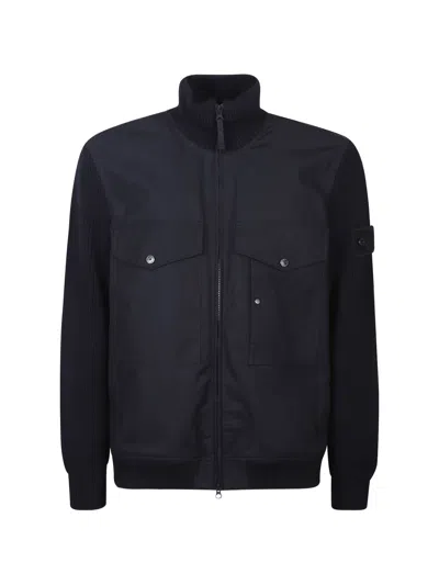 Stone Island Bomber In Blue