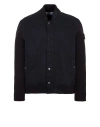 Stone Island Bomber Blue Cotton In Blue