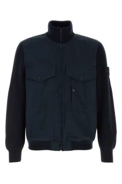 Stone Island Bomber In Blue