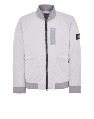 Stone Island Bomber Gray Polyamide, Elastane, Polyurethane Coated