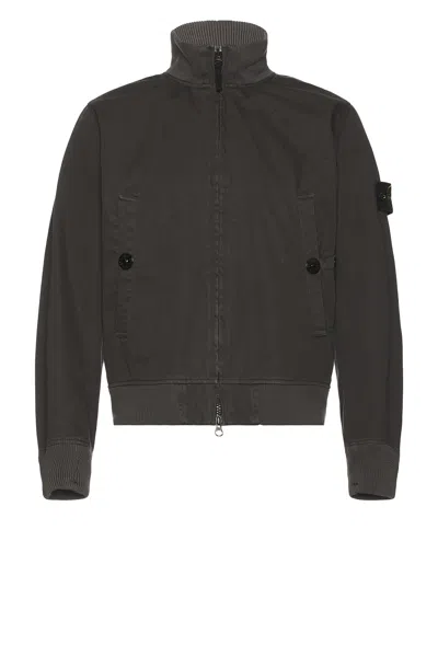 Stone Island Bomber Jacket In Gray