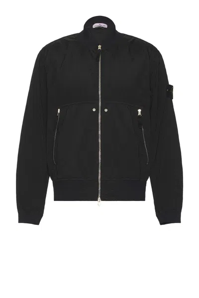 Stone Island Bomber Jacket In Black