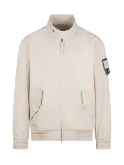 Stone Island Bomber Jacket In Neutral