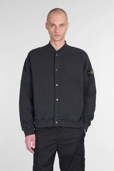 Stone Island Bomber Jacket In Black