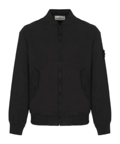 Stone Island Junior Kids Bomber Jacket In Black