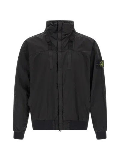 STONE ISLAND "BOMBER" JACKET,L1.S15.41000.64.S0020 V0029 BLACK
