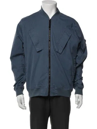Pre-owned Stone Island Bomber Jacket In Blue