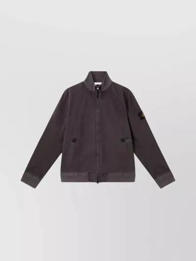 STONE ISLAND BOMBER JACKET BUTTONED POCKETS