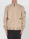 Stone Island Cotton Bomber Jacket In Neutral