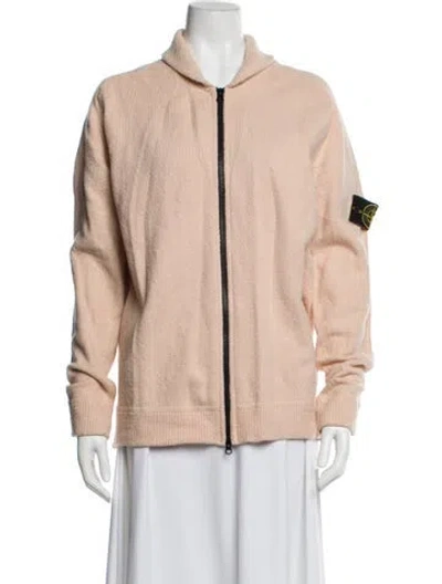 Pre-owned Stone Island Bomber Jacket In Pink