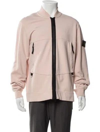 Pre-owned Stone Island Bomber Jacket In Pink
