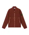 Stone Island Bomber Jacket With Light Water And Wind Resistance In Brown