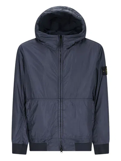 STONE ISLAND BOMBER JACKET WITH LOGO PATCH