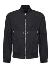 Stone Island Technical Fabric Jacket With Compass Logo In Black