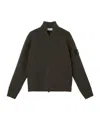 Stone Island Bomber-style Jumper With Zip Pockets In Green