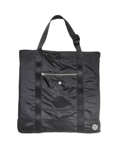 Stone Island Borsa Tote In Black