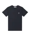 Stone Island Compass Patch Cotton Jersey T-shirt Clothing In Black