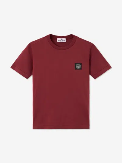 Stone Island Babies'  Boys 30/1 Cotton Jersey T-shirt In Brown