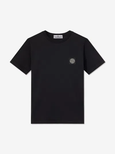 Stone Island Babies'  Boys 30/1 Cotton Jersey T-shirt In Black