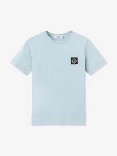 Stone Island Babies'  Boys 30/1 Cotton Jersey T-shirt In Blue