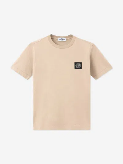Stone Island Babies'  Boys 30/1 Cotton Jersey T-shirt In Neutral