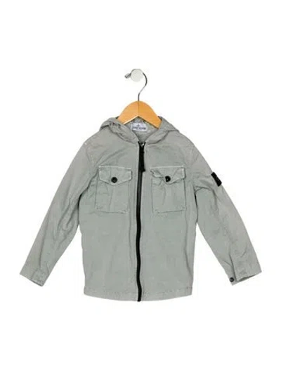 Pre-owned Stone Island Babies' Boys' Casual Zip Jacket In Gray