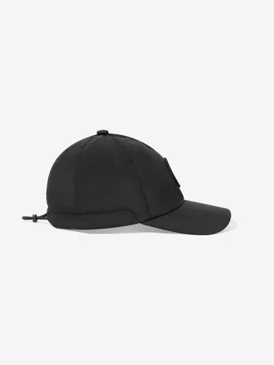 Stone Island Kids'  Boys Compass Logo Baseball Cap In Black